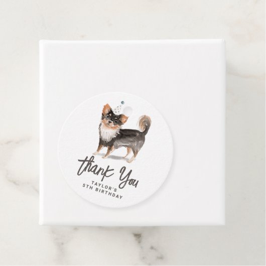 ロングヘアチワホアドッグ誕生日サンキューユナイテッド フェイバータグ (インサイチュ)