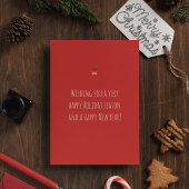 ロングヘアチワホアペットおもしろいかわいい犬のクリスマス シーズンカード