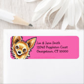 ロングヘアチワホアホットピンク ラベル (インサイチュ)