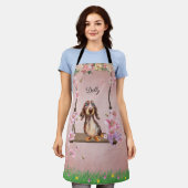 ロングヘアドリンゴダッシュンドエプロン エプロン (着用した状態)