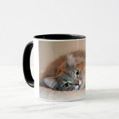 ロングヘアブルーロシアのキャットバイシャーリー・テイラー マグカップ (正面左)