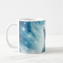 ロングヘアホワイトチワワ コーヒーマグカップ