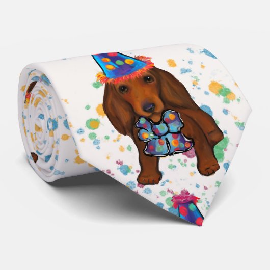 ロングヘアレッドダシュント ネクタイ (ロール)