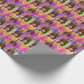 ロングヘアレッドダシュント ラッピングペーパー (角)