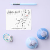 ロングヘアードレッサーのメイクアップアーティストブランディング チラシ (シングル)