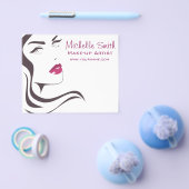 ロングヘアードレッサーのメイクアップアーティストブランディング チラシ (シングル)