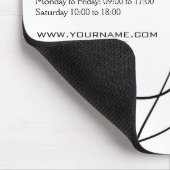 ロングヘアードレッサーのメイクアップアーティストブランディング マウスパッド (コーナー)