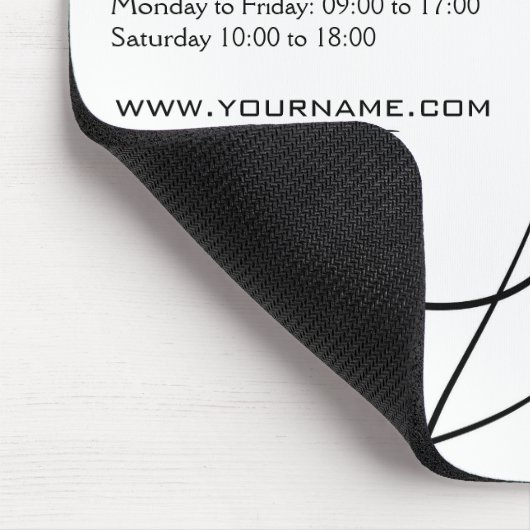 ロングヘアードレッサーのメイクアップアーティストブランディング マウスパッド (コーナー)