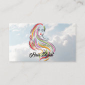 ロングヘア美しい 名刺 (正面)