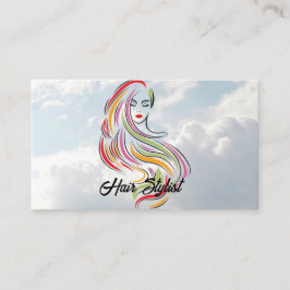 ロングヘア美しい 名刺