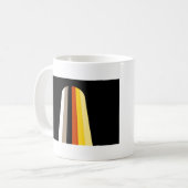 ロングヘア・プライド旗 コーヒーマグカップ (正面左)