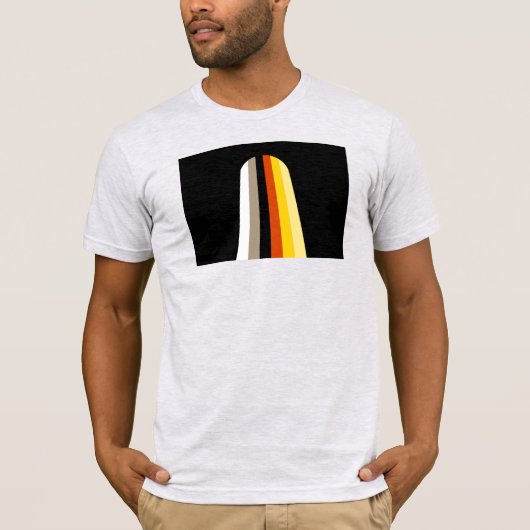 ロングヘア・プライド旗 Tシャツ (正面)