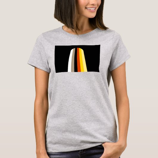 ロングヘア・プライド旗 Tシャツ (正面)