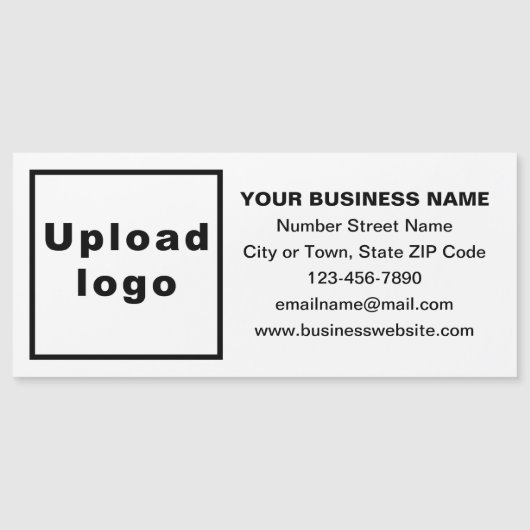 ロングホワイト磁気カード上のビジネスブランド (正面)