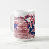 ロングホーンテキサス州ロングホーンArt Mug Cup コーヒーマグカップ (正面左)