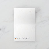 ロングホーンバーントオレンジホームスイートホームテキサス州 ノートカード (内部)