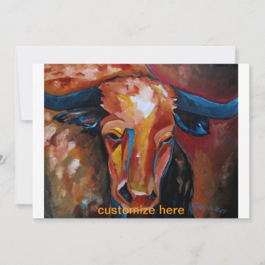 ロングホーン招待状 招待状 (正面)