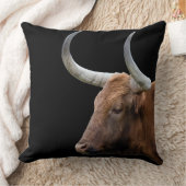 ロングホーン枕 クッション (ブランケット)