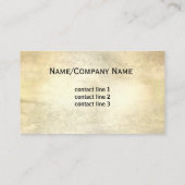 ロングホーン牛フォトアートセピア素朴ヴィンテージスタイル 名刺 (裏面)