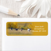 ロングホーン鋼差出人住所 ラベル (インサイチュ)