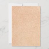 「ロングホーン ウェスタン ウェディング インビテーション」 招待状 (裏面)