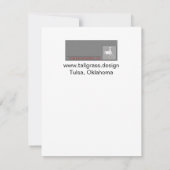 'ロングホーン スクロール' 招待状 (裏面)