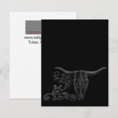 'ロングホーン スクロール' 招待状 (正面/裏面)