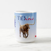 ロングホーン、フォートワース、オールドウェスト、マグ コーヒーマグカップ (中央)