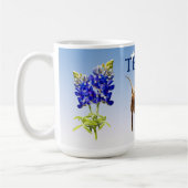 ロングホーン、フォートワース、オールドウェスト、マグ コーヒーマグカップ (左)