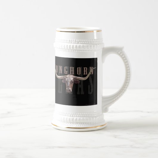 ロングホーン・ヘッド・シュタイン ビールジョッキ (右)