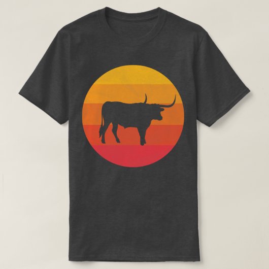 ロングホーン Tシャツ (デザイン正面)