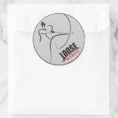 ロングボウLAステッカー ラウンドシール (バッグ)