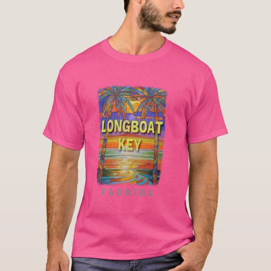 ロングボート鍵フロリダFLサンセットブリスSD694 Tシャツ (正面)