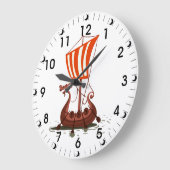 ロングボート ラージ壁時計 (傾斜)