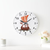 ロングボート ラージ壁時計 (ホーム)