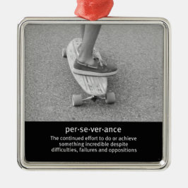 ロングボードやる気を起こさせる引用文 メタルオーナメント