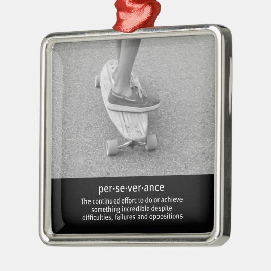 ロングボードやる気を起こさせる引用文 メタルオーナメント (左)