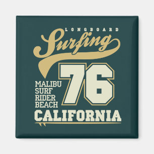 ロングボードサーフィン カリフォルニア76 マグネット