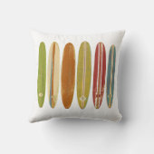 ロングボードサーフボードヴィンテージレトロスタイルサーフィン クッション (裏面)