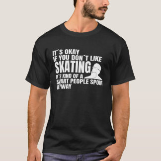 ロングボードスケートで滑る頭が切れるピープルスポーツスケートボードSk Tシャツ