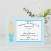 ロングボードスケートボードバースデーパーティー 招待状 (スタンド正面)