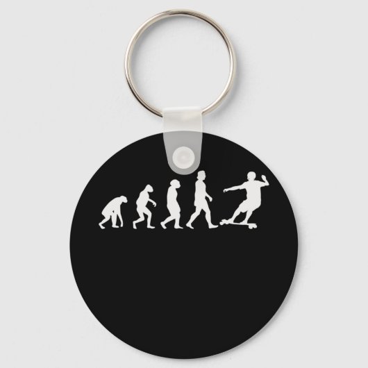 ロングボードダウンヒルの進化 キーホルダー (正面)