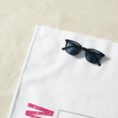 ロングボードレトロスケートボードヴィンテージスケーターデザイン ビーチタオル (インサイチュ)