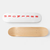 ロングボード木仕上げ スケートボード (横)