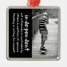 ロングボード独立 メタルオーナメント