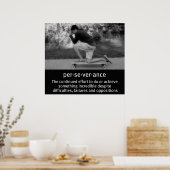 ロングボード祈りの言葉ポーズ ポスター (キッチン)