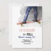 ロングボード 招待状 (正面)