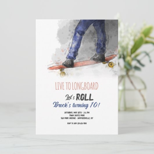 ロングボード 招待状 (スタンド正面)
