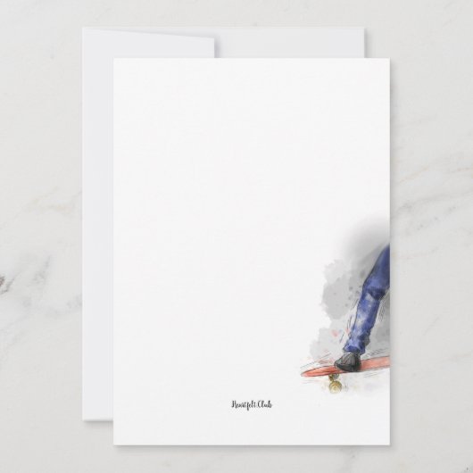 ロングボード 招待状 (裏面)