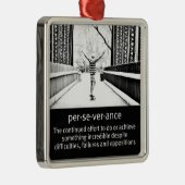 ロングボー10代のドに乗った少年 メタルオーナメント (右)